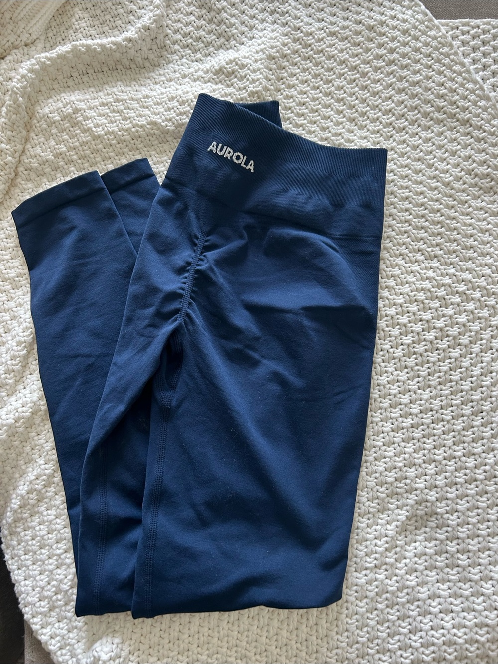 Aurora Navy High-Waist Girls' Leggings